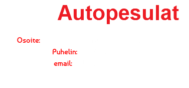 GladAutopesulat Osoite: Eteläinen Teollisuustie 7, 19600 Hartola Puhelin: +358 40 911 4223 email: sales@bolaan.com 